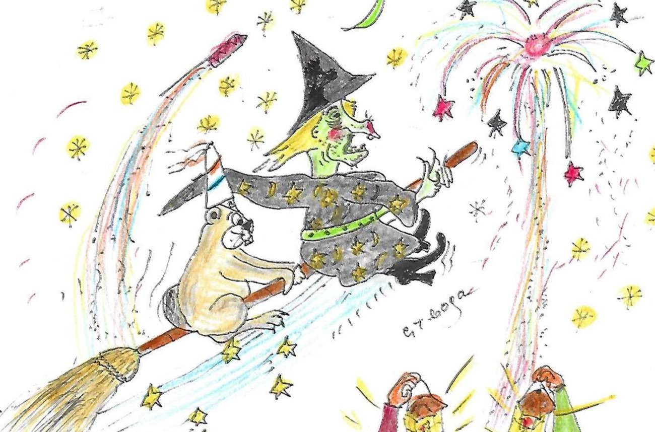 Illustration from the Izzy Beaver books, drawn by Geoff Cogan